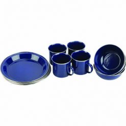 Melamine Wanderer 12 Piece Enamel Dinner Set