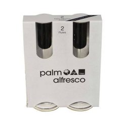 Drinkware Palm Tritan Unbreakable Flute Glass 2 Pack